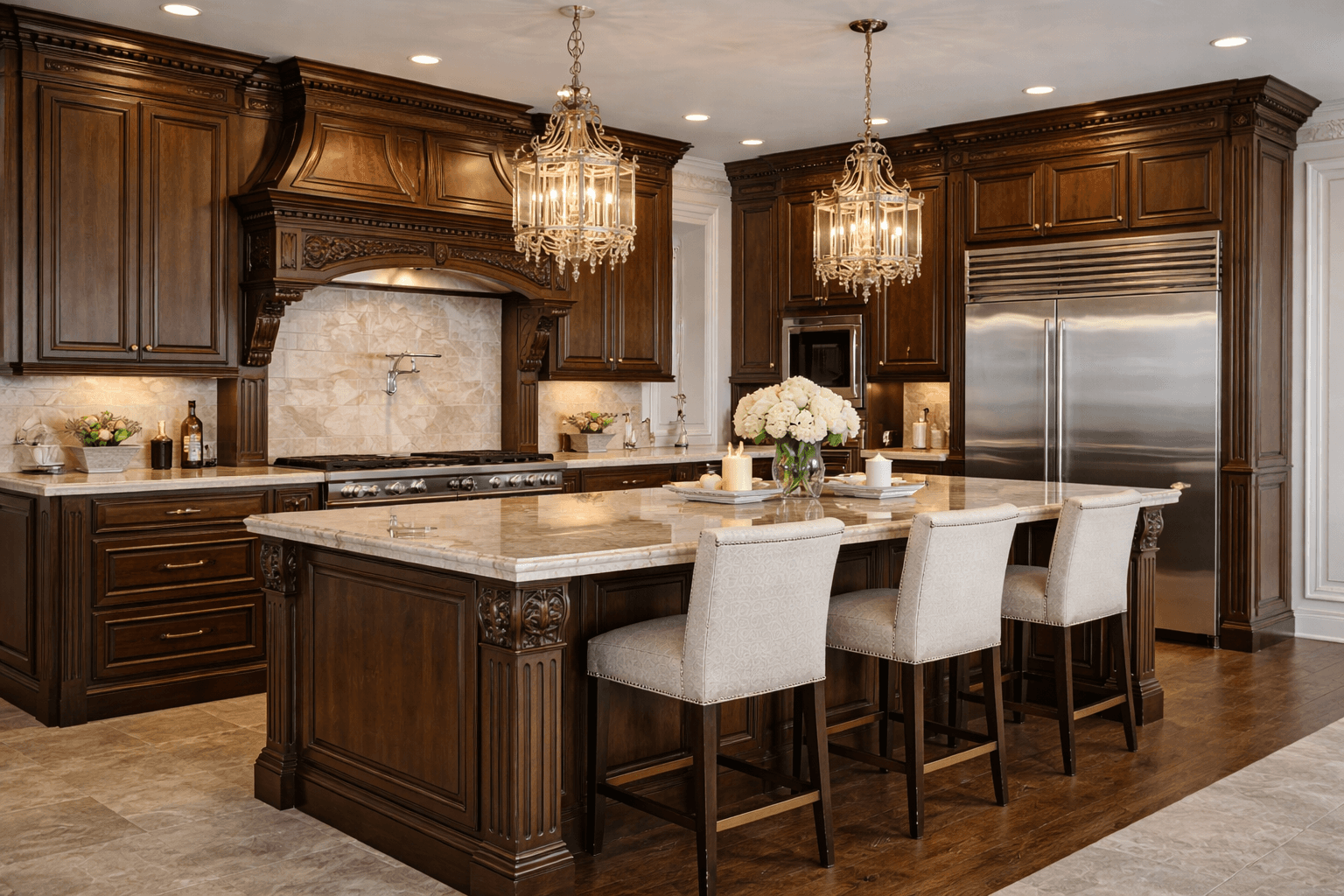 Elegant kitchen cabinetry